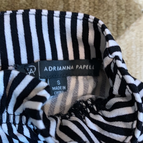 ADRIANNA PAPELL LS striped top - Picture 5 of 9